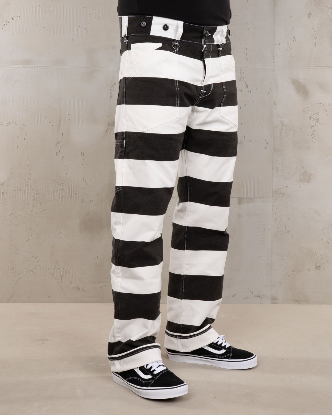 Chopper Pant Alcatraz White Pike Brothers — pantalon vintage, vue de dos