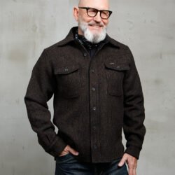 Cpo Shirt Atlanta Brown Pike Brothers — vintage shirt, front view