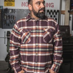 Cpo Shirt Barrow Brown Pike Brothers — vintage shirt, front view