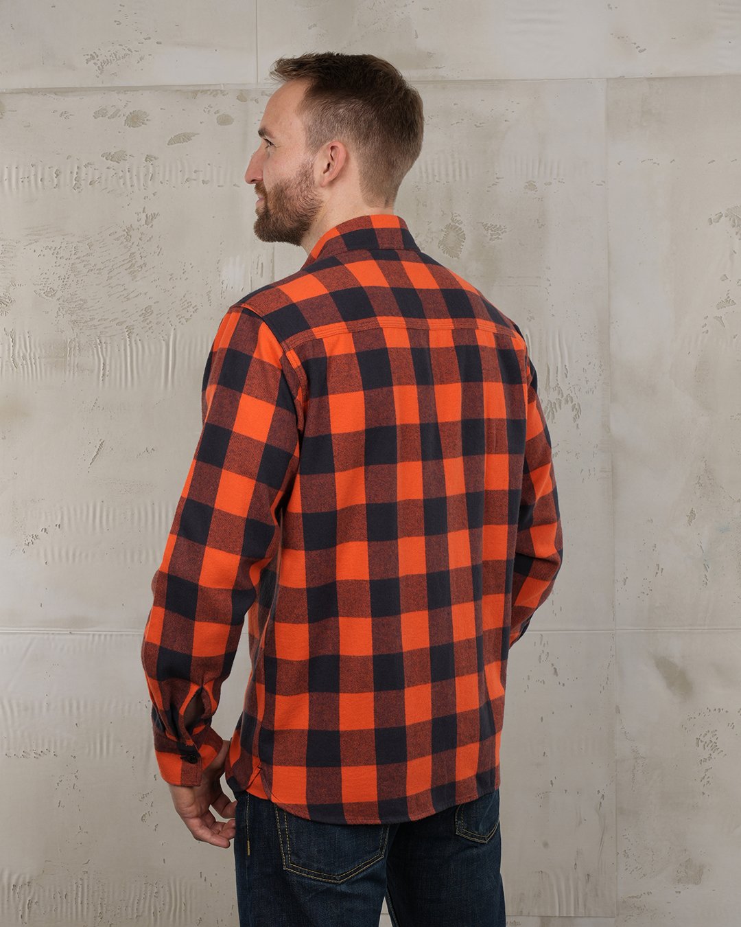 Cpo Shirt Buffalo Brick Pike Brothers — chemise vintage, vue de dos