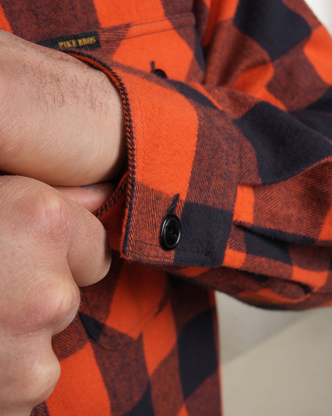 Cpo Shirt Buffalo Brick Pike Brothers — vintage shirt, worn in context