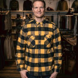 Cpo Shirt Buffalo Yellow Pike Brothers — vintage shirt, front view