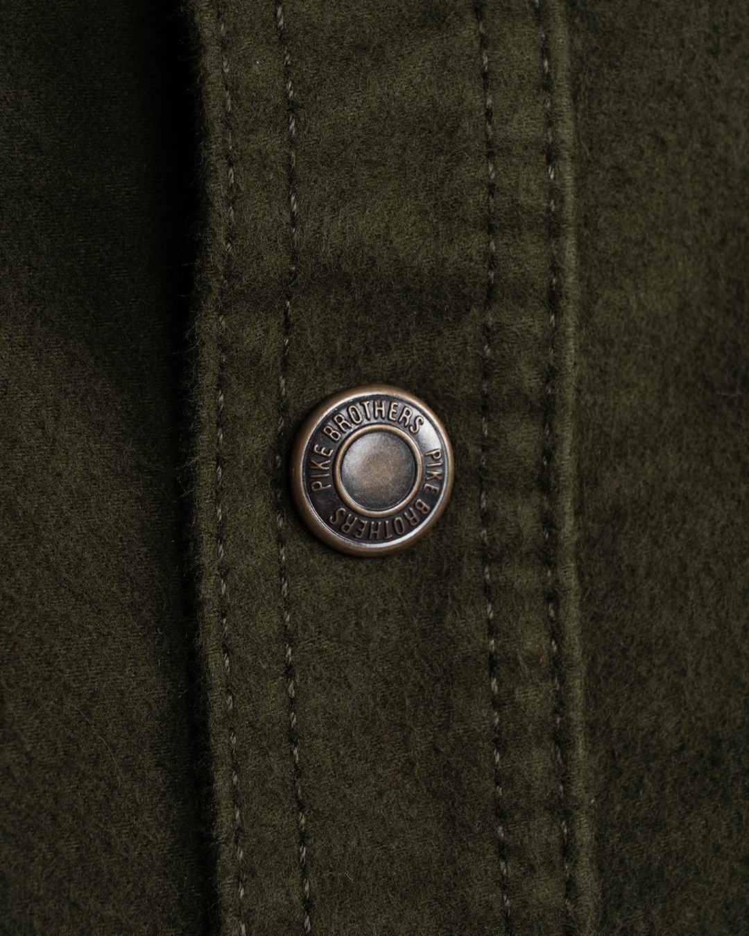 Cpo Shirt Moleskin Moss Pike Brothers — vintage shirt, side view