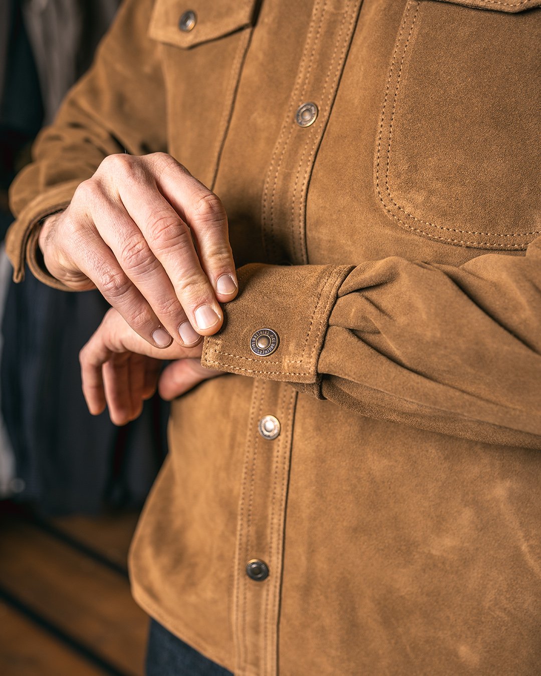 Cpo Shirt Mulholland Brown Pike Brothers — chemise vintage, vue de côté