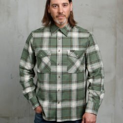 Cpo Shirt Nevada Green Pike Brothers — vintage shirt, front view