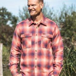 Cpo Shirt Tahoe Red Pike Brothers — vintage shirt, front view
