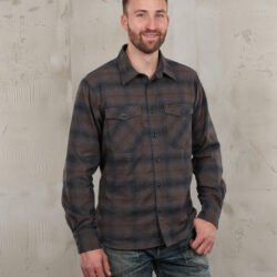 Cpo Shirt Tijuana Brown Pike Brothers — vintage shirt, front view