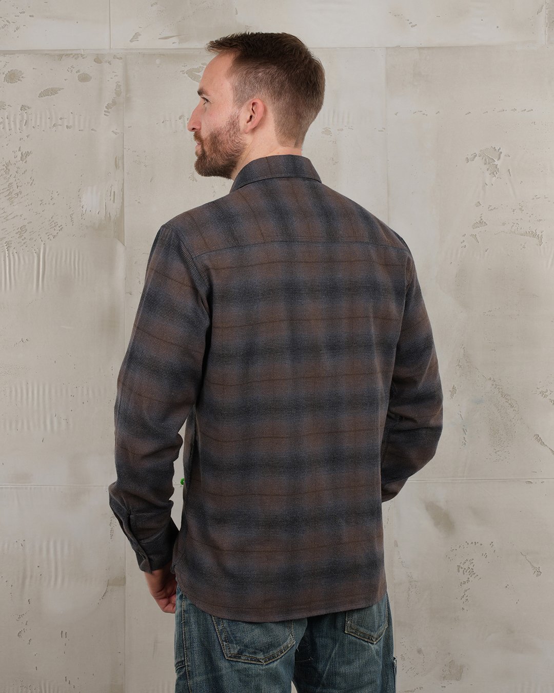 Cpo Shirt Tijuana Brown Pike Brothers — vintage shirt, back view