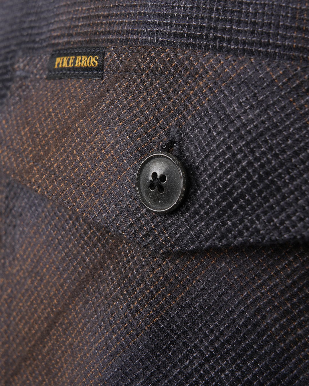 Cpo Shirt Tijuana Brown Pike Brothers — vintage shirt, stitching detail