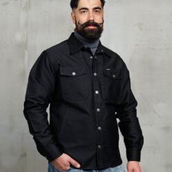 Cpo Shirt Waxed Navy Pike Brothers — vintage shirt, back view Cpo Shirt Waxed Navy Pike Brothers — vintage shirt, back view