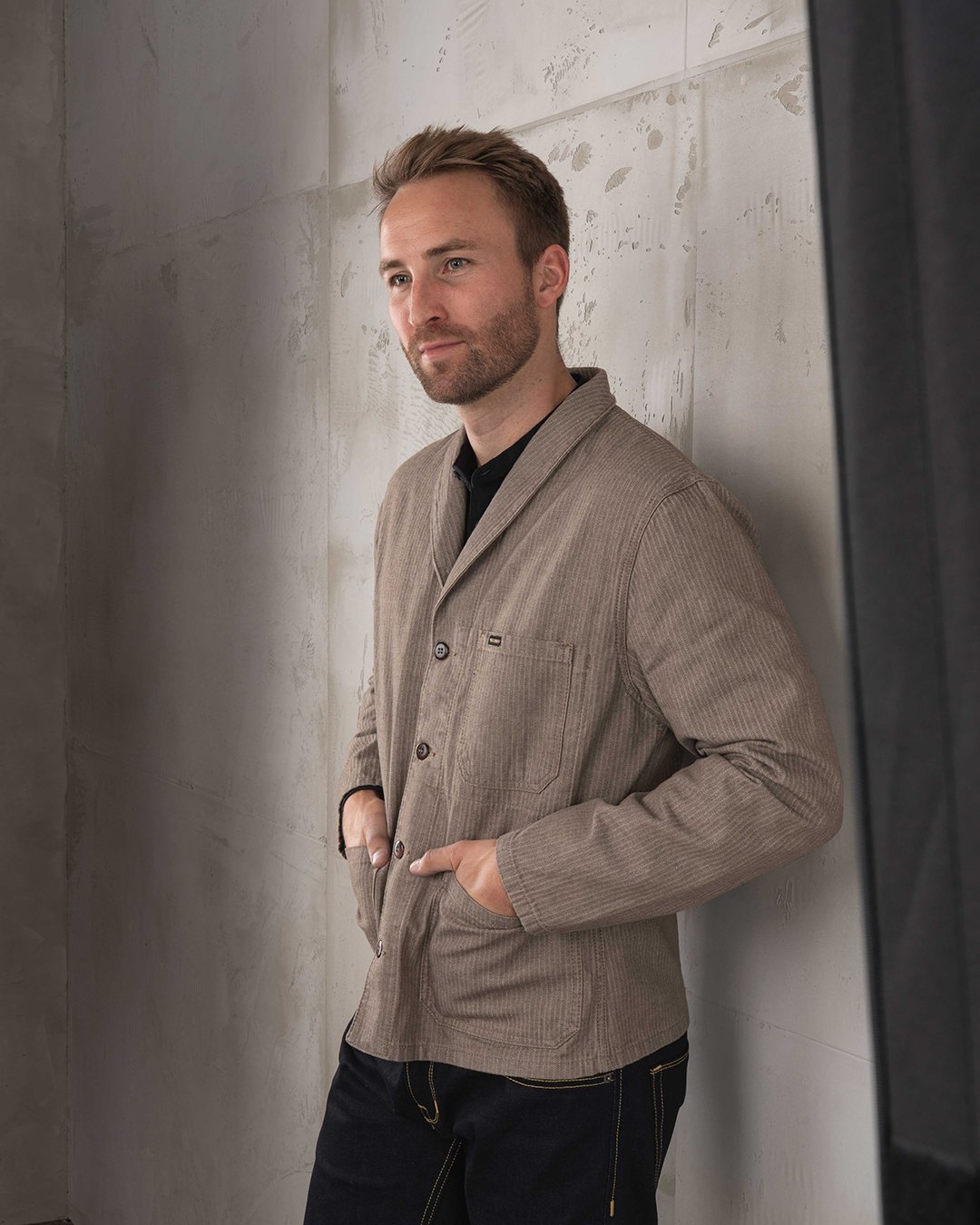 Crafter Jacket Hbt Brown Pike Brothers — veste vintage, détail des poches