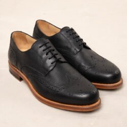 Cricketeer Shoe Black Pike Brothers — vintage boots, front view