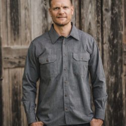 Engineer Shirt Union Black Pike Brothers — vintage shirt, front view