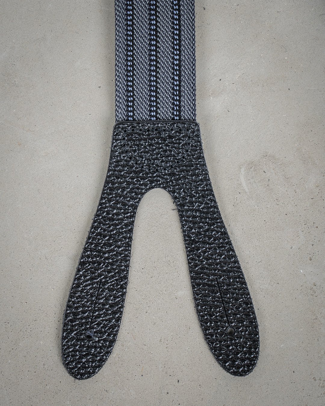 Harvester Braces Grey Pike Brothers — bretelles vintage, détail de fabrication