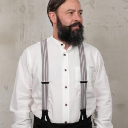 Harvester Braces Red Pike Brothers — bretelles vintage, vue de face