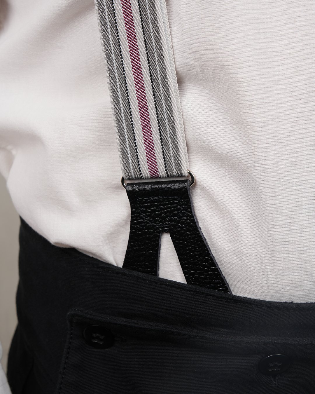 Harvester Braces Red Pike Brothers — vintage braces, craftsmanship detail