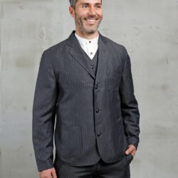 Harvester Jacket Chicago Grey Pike Brothers — veste vintage, vue de face