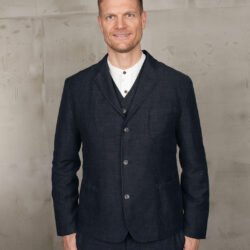 Harvester Jacket Owen Blue Pike Brothers — veste vintage, vue de face