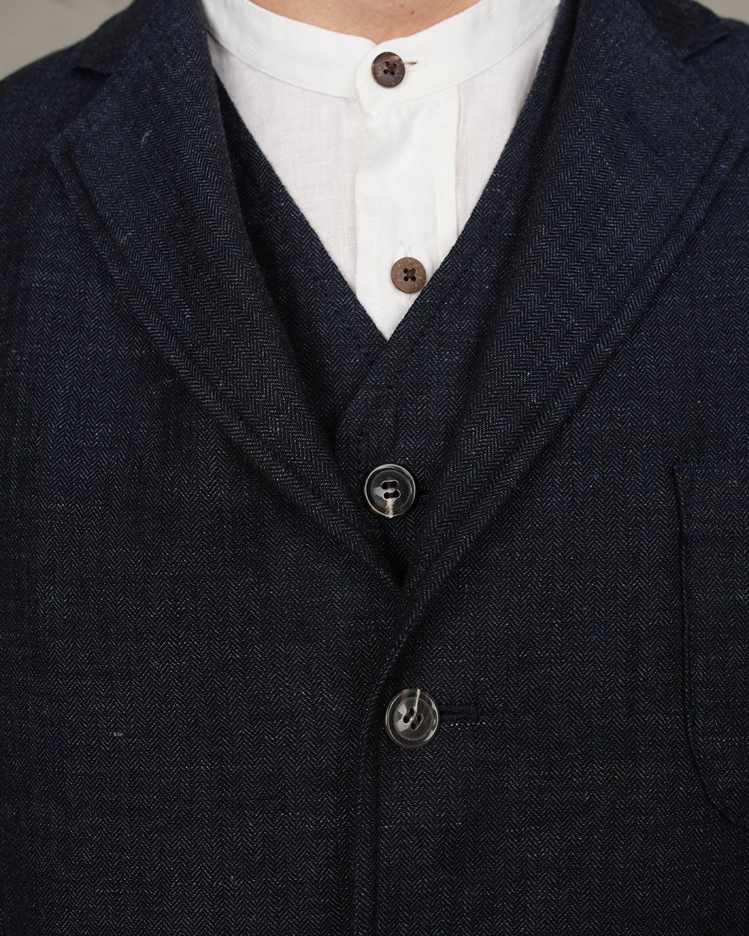 Harvester Jacket Owen Blue Pike Brothers — veste vintage, porté en situation