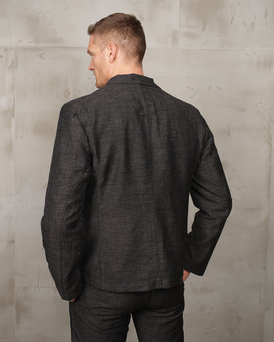 Harvester Jacket Owen Brown Pike Brothers — veste vintage, vue de dos