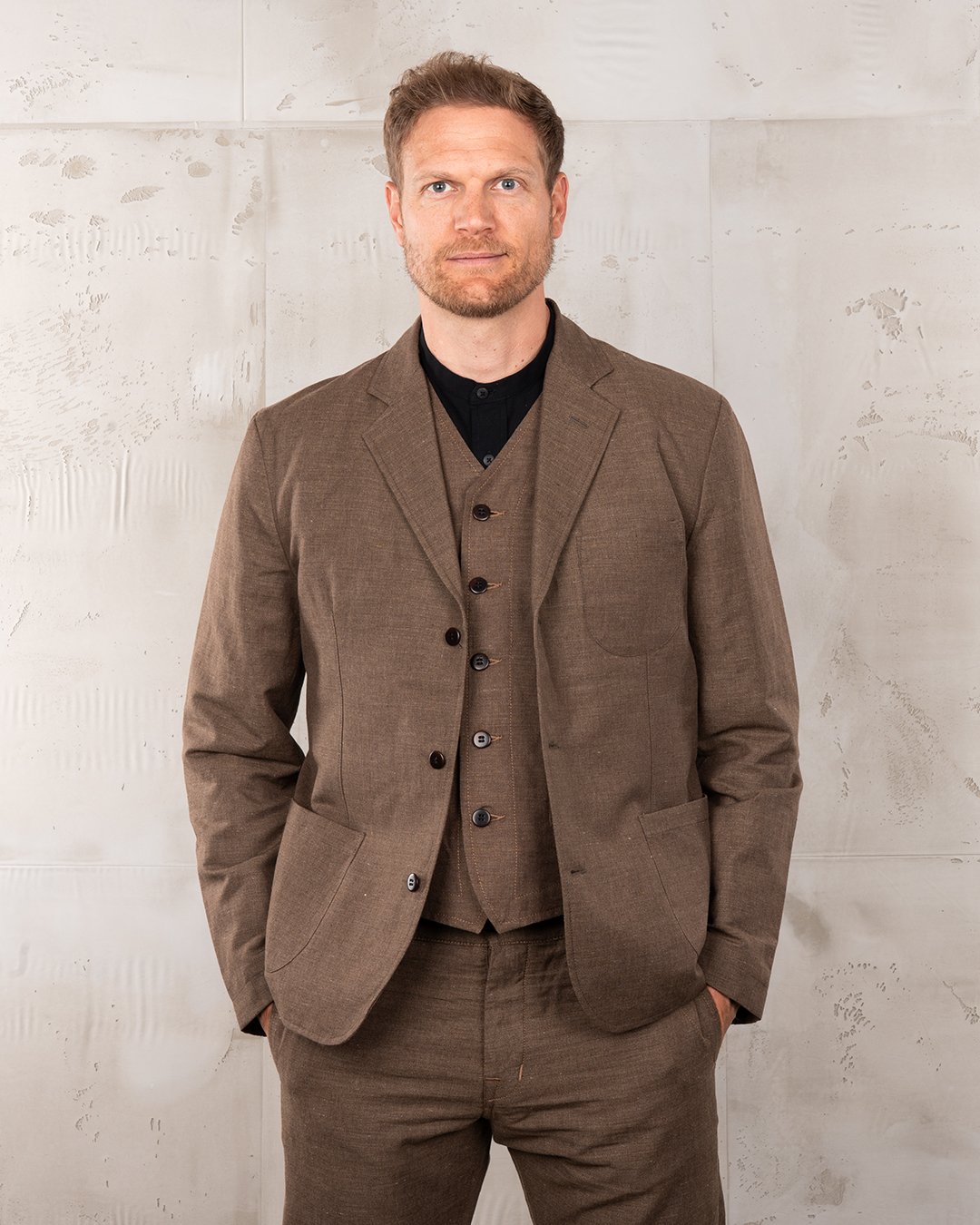 Harvester Jacket Raymond Brown Pike Brothers — veste vintage, vue de face