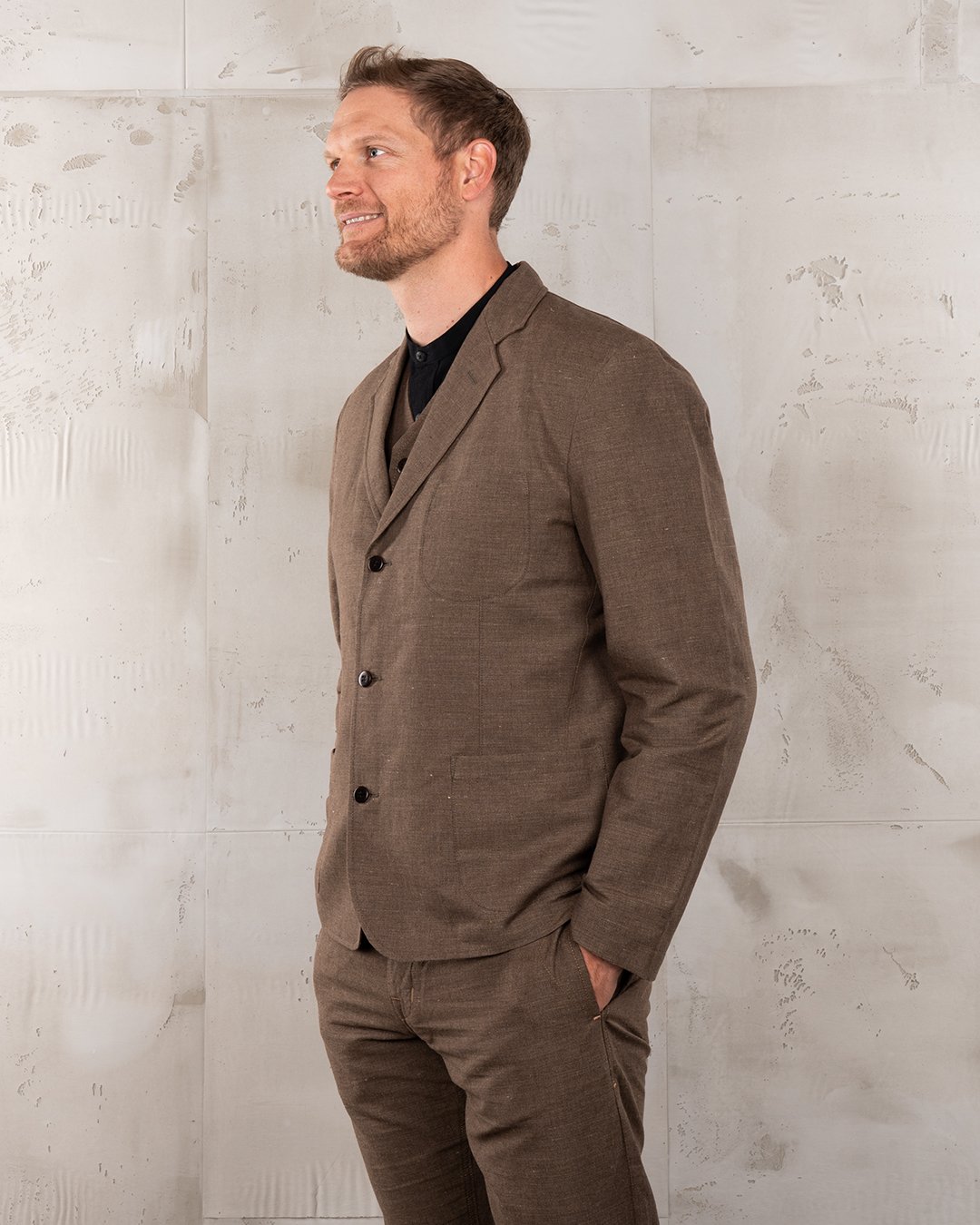 Harvester Jacket Raymond Brown Pike Brothers — veste vintage, vue de dos
