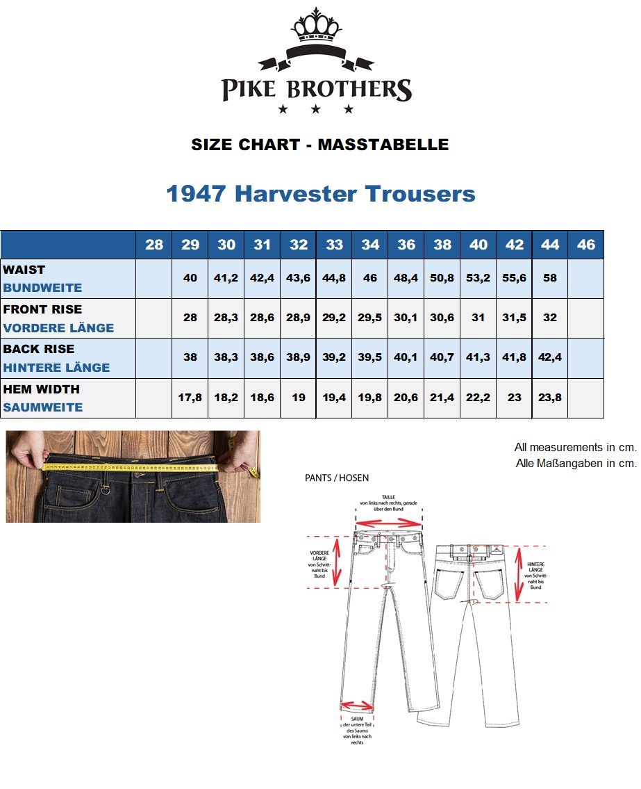 Harvester Trousers Chicago Sand Pike Brothers — vintage pants, pocket detail