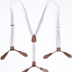 Hauler Braces Grey Pike Brothers — bretelles vintage, vue de face