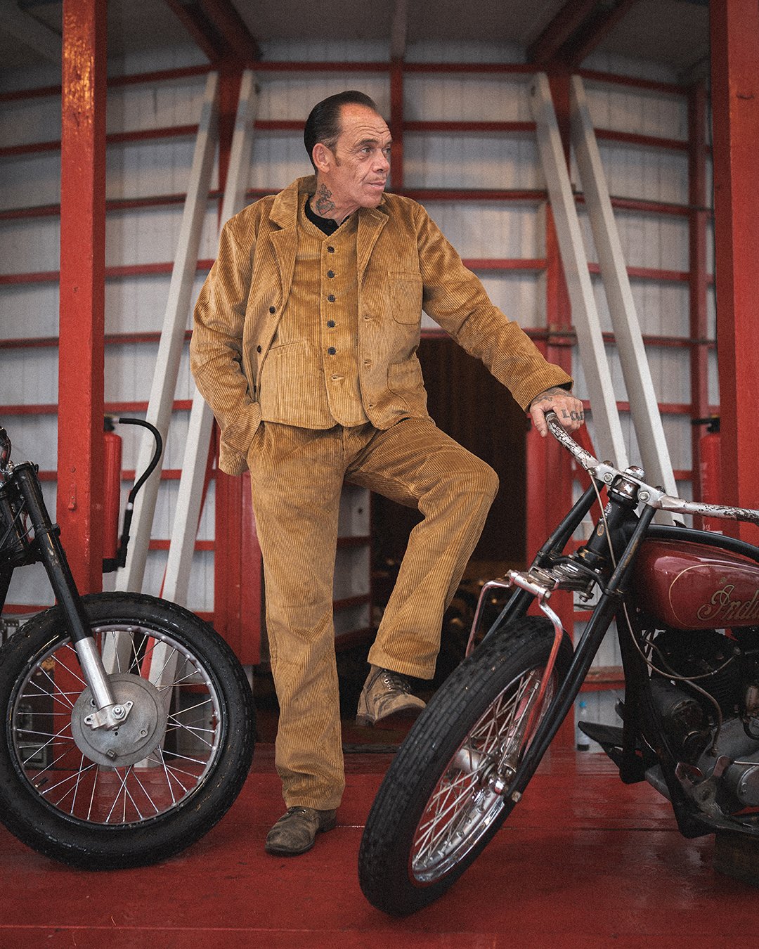 Hauler Jacket Goliath Cord Pike Brothers — veste vintage, vue de face