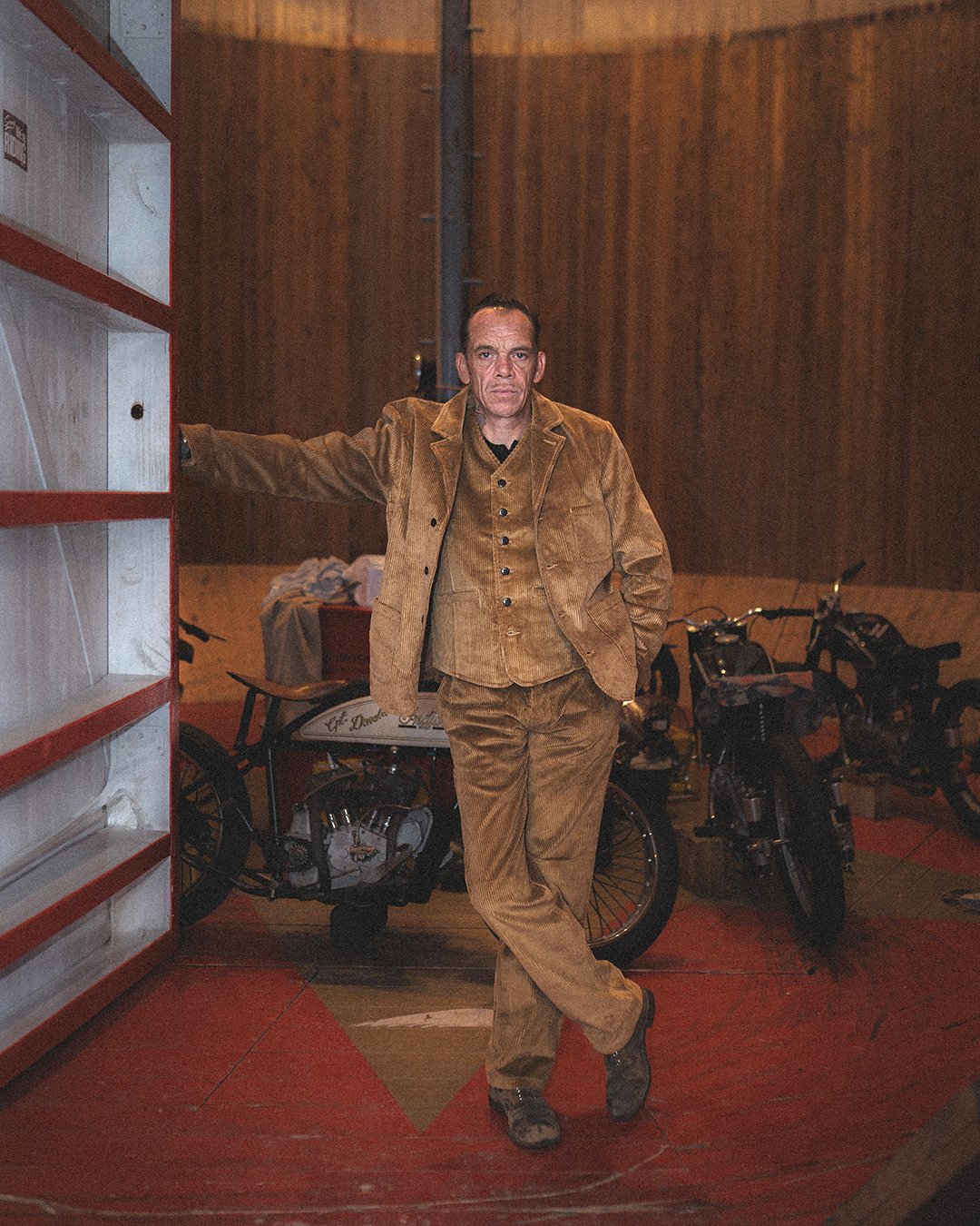 Hauler Jacket Goliath Cord Pike Brothers — veste vintage, détail des finitions