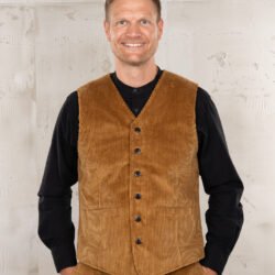 Hauler Vest Goliath Cord Pike Brothers — gilet vintage, vue de face