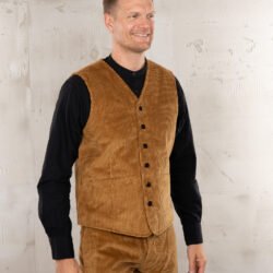 Hauler Vest Goliath Cord Pike Brothers — gilet vintage, vue de dos Hauler Vest Goliath Cord Pike Brothers — gilet vintage, vue de dos
