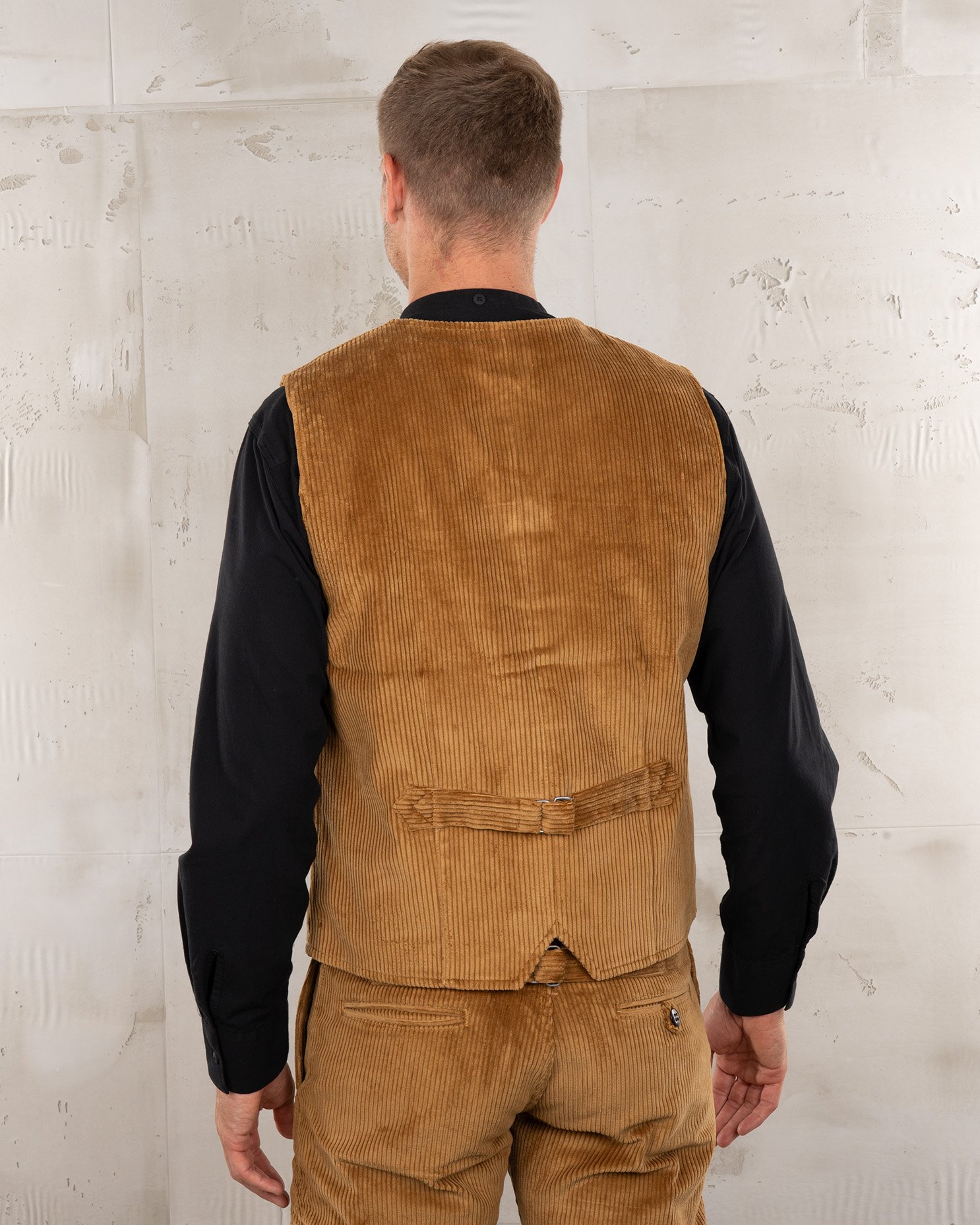 Hauler Vest Goliath Cord Pike Brothers — vintage vest, stitching detail