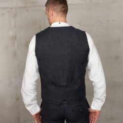 Hauler Vest Owen Blue Pike Brothers — gilet vintage, vue de dos Hauler Vest Owen Blue Pike Brothers — gilet vintage, vue de dos