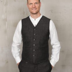 Hauler Vest Owen Brown Pike Brothers — gilet vintage, vue de face