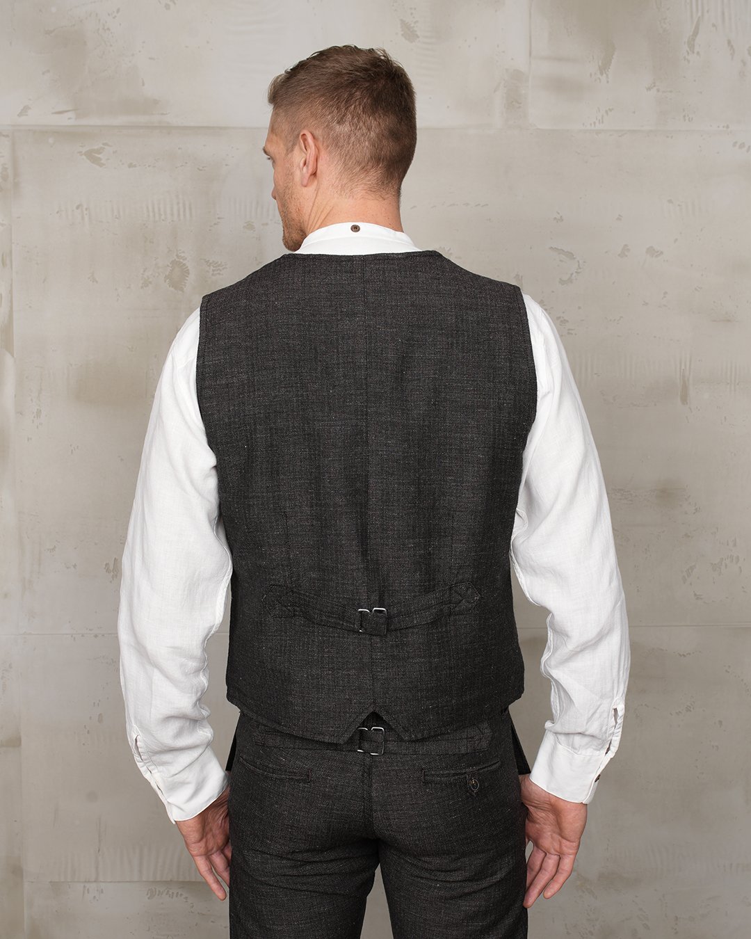 Hauler Vest Owen Brown Pike Brothers — gilet vintage, vue de dos