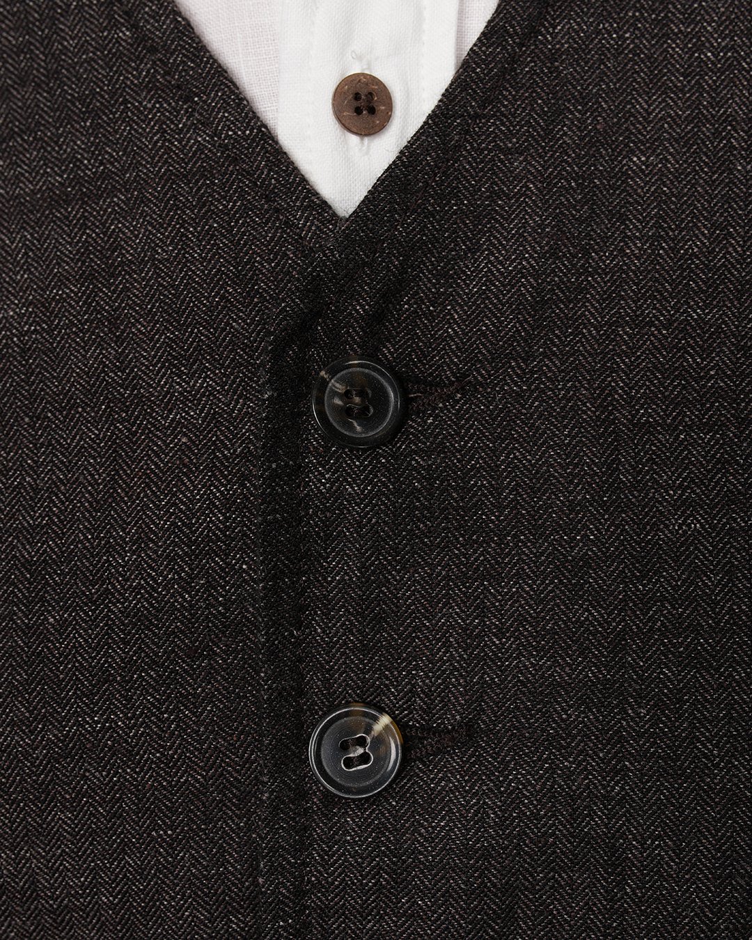 Hauler Vest Owen Brown Pike Brothers — gilet vintage, détail de la matière
