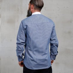 Hazienda Shirt Baltic Blue Pike Brothers — vintage shirt, back view