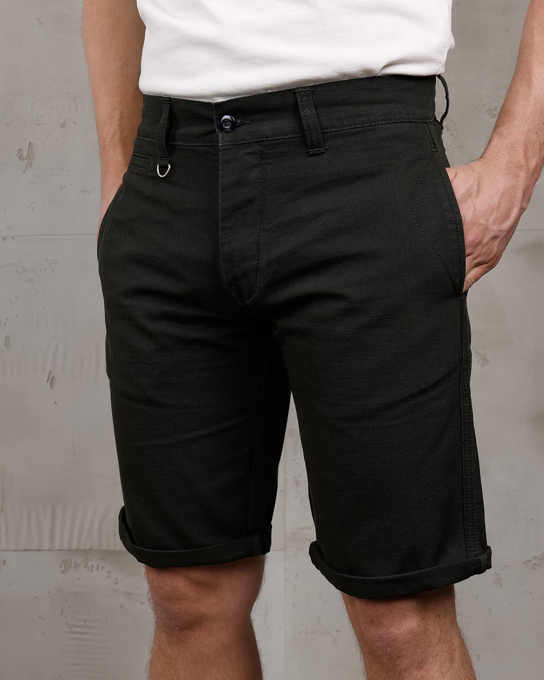 Hazienda Short Panama Grey Pike Brothers — short vintage, détail de la matière