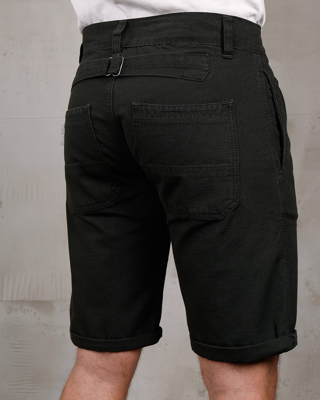 Hazienda Short Panama Grey Pike Brothers — short vintage, détail des finitions