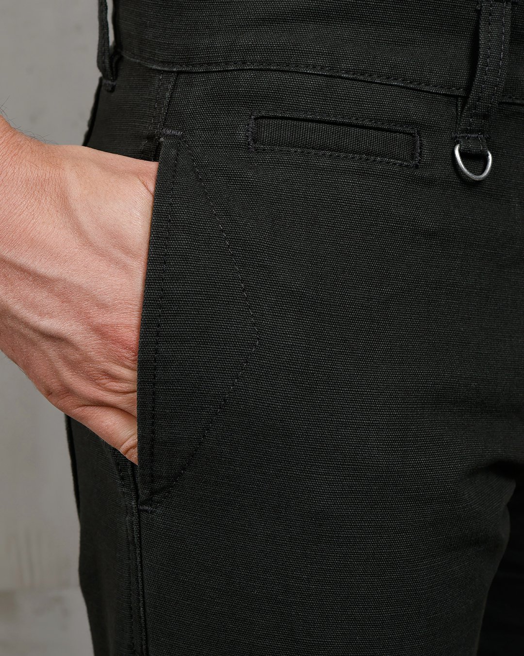 Hazienda Short Panama Grey Pike Brothers — short vintage, détail du col
