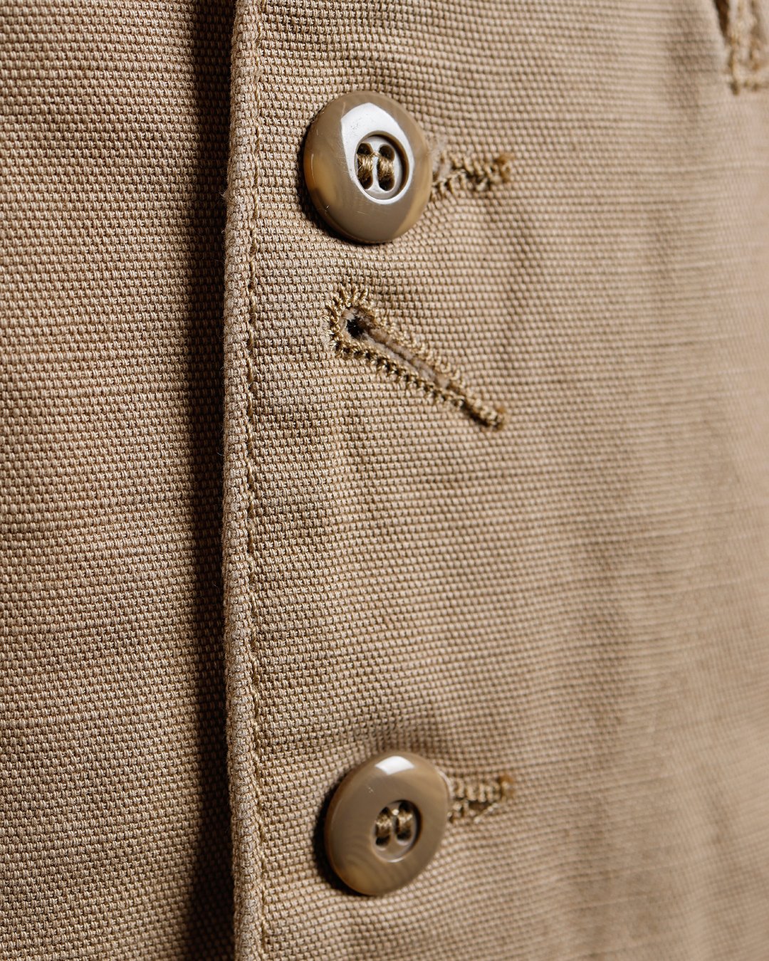 Hazienda Vest Panama Beige Pike Brothers — gilet vintage, détail des finitions