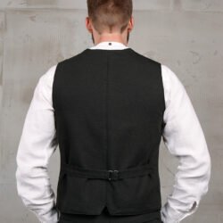 Hazienda Vest Panama Grey Pike Brothers — gilet vintage, vue de dos Hazienda Vest Panama Grey Pike Brothers — gilet vintage, vue de dos