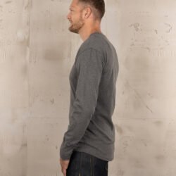 Henley Shirt Long Sleeve Pike Brothers — vintage shirt, back view Henley Shirt Long Sleeve Pike Brothers — vintage shirt, back view