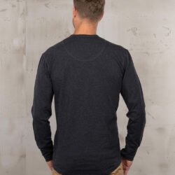 Henley Shirt Long Sleeve Pike Brothers — vintage shirt, back view Henley Shirt Long Sleeve Pike Brothers — vintage shirt, back view