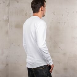 Henley Shirt Long Sleeve Pike Brothers — vintage shirt, back view