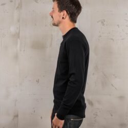 Henley Shirt Long Sleeve Pike Brothers — vintage shirt, back view