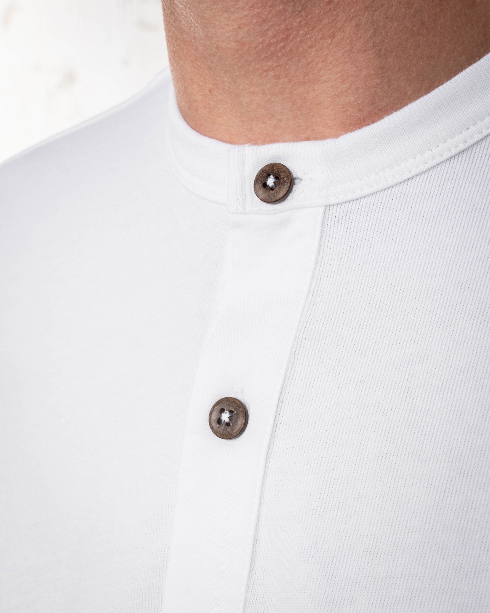 Henley Shirt Long Sleeve Pike Brothers — vintage shirt, stitching detail