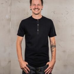 Henley Shirt Short Sleeve Pike Brothers — vintage shirt, front view