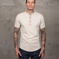 Henley Shirt Short Sleeve Pike Brothers — vintage shirt, front view